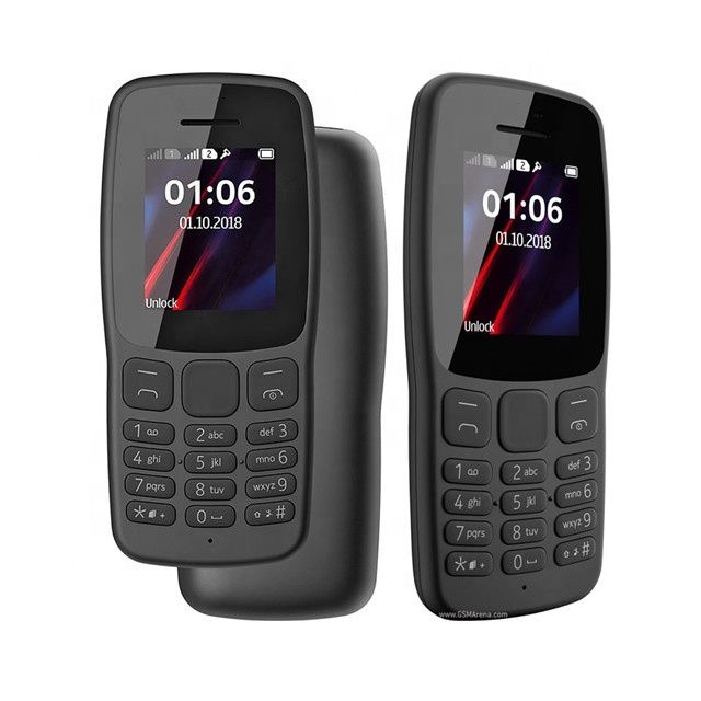 Original Nokia 106 800 mAh 1.8" Dual SIM Cards Unlocked Cheap Durable Old Phone Classic Feature