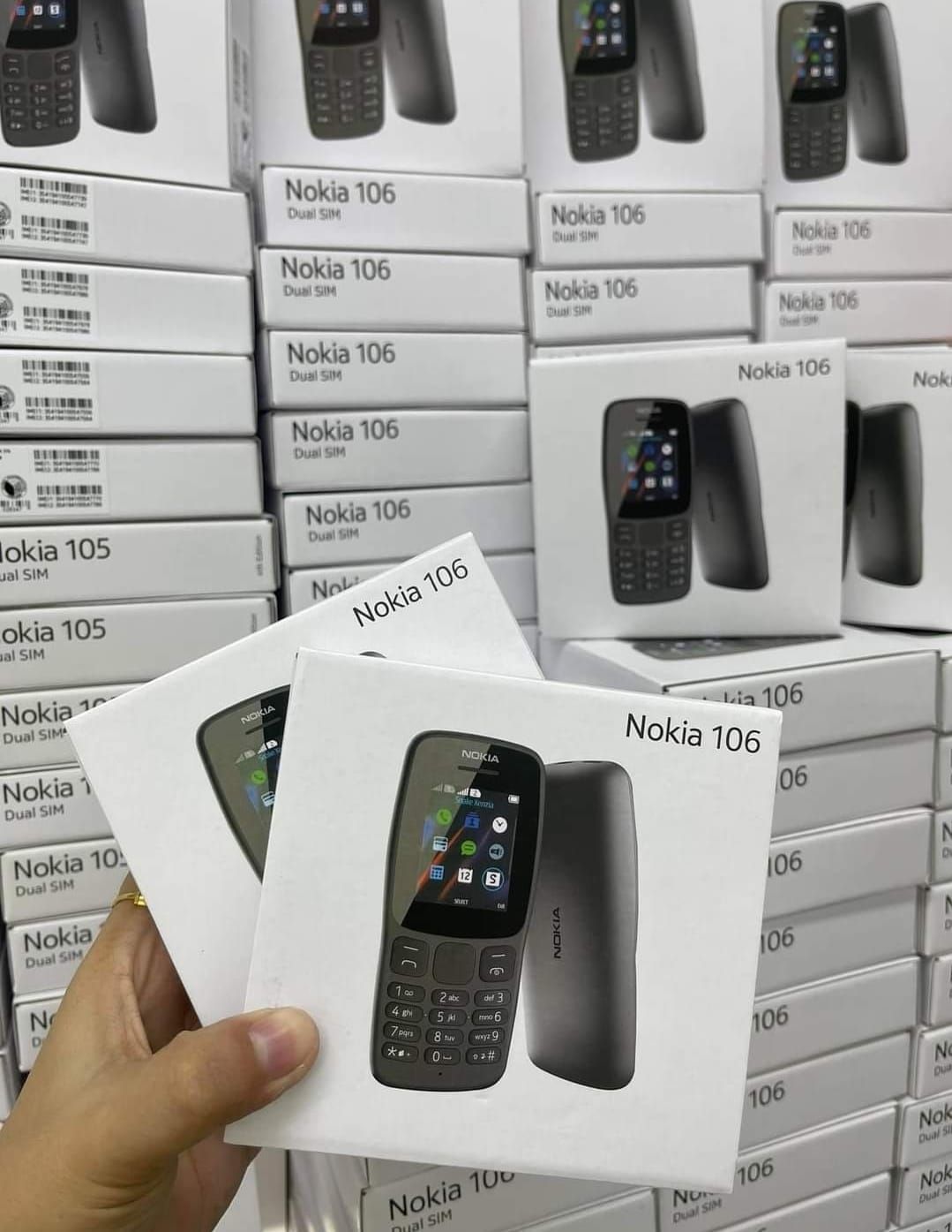 Original Nokia 106 800 mAh 1.8" Dual SIM Cards Unlocked Cheap Durable Old Phone Classic Feature