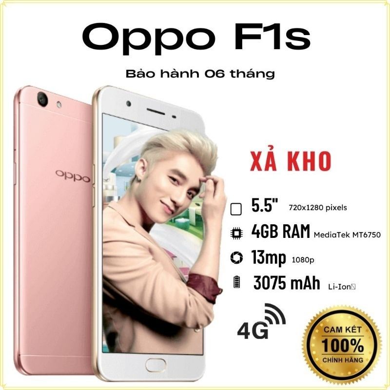 REFURBISHED OPPO F1S/A59S 4GB RAM 32GB ROM FRONT CAMERA 16MP BACK CAMERA 13MP DISPLAY 5.50 INCH  (720x1280) P WITH FIVE MONTH WARRANTY