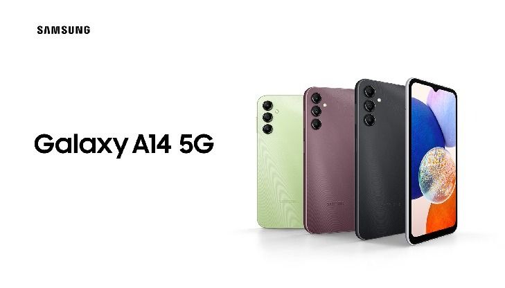 NEW SEALED SAMSUNG A14 5G 128GB ROM 6GB RAM DISPLAY 6.6 INCHES REAR CAMERA 50MP + 2MP + 2MP ANDROID 13 BATTERY CAPACITY 5000MAH