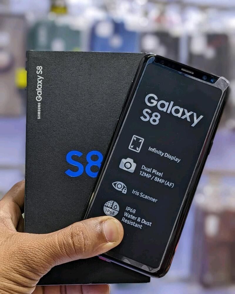SAMSUNG GALAXY S8 64GB ROM 4GB RAM DISPLAY 5.80 INCHES REAR CAMERA 12.0MP FRONT CAMERA 8.0MP 90HZ CURVED AMOLED DISPLAY Qualcomm MSM8998 Snapdragon Unlock 4G LTE