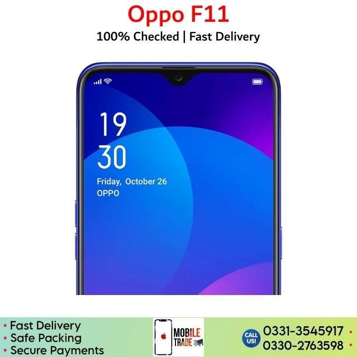 REFURBISHED OPPO F11 Smart Phone 6GB+128GB With Fingerprint Unlock 6.53inch Support 2G/3G/4G Network Dual SIM 4020mAh GREEN/PURPLE with accessories