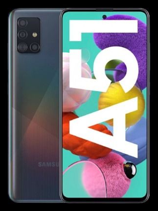 REFURBISHED SAMSUNG A51 4G 128GB ROM 6GB RAM DISPLAY 6.5 INCHES REAR CAMERA 48MP + 12MP + 5MP + 5MP FRONT CAMERA 32 MP BATTERY  CAPACITY 4000Mah WITH ACCESORIES