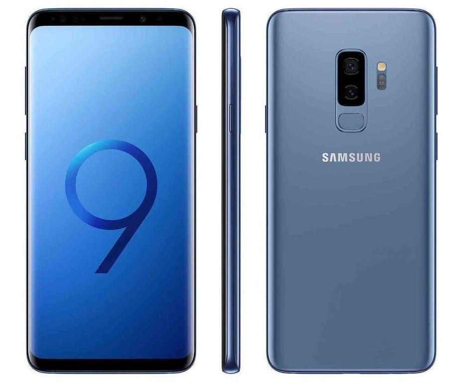 SAMSUNG GALAXY S9+ Display 6.20-inch 64GB ROM and 6GB RAM Rear Camera 12MP FRONT CAMERA 8MP Processor Samsung Exynos 9810