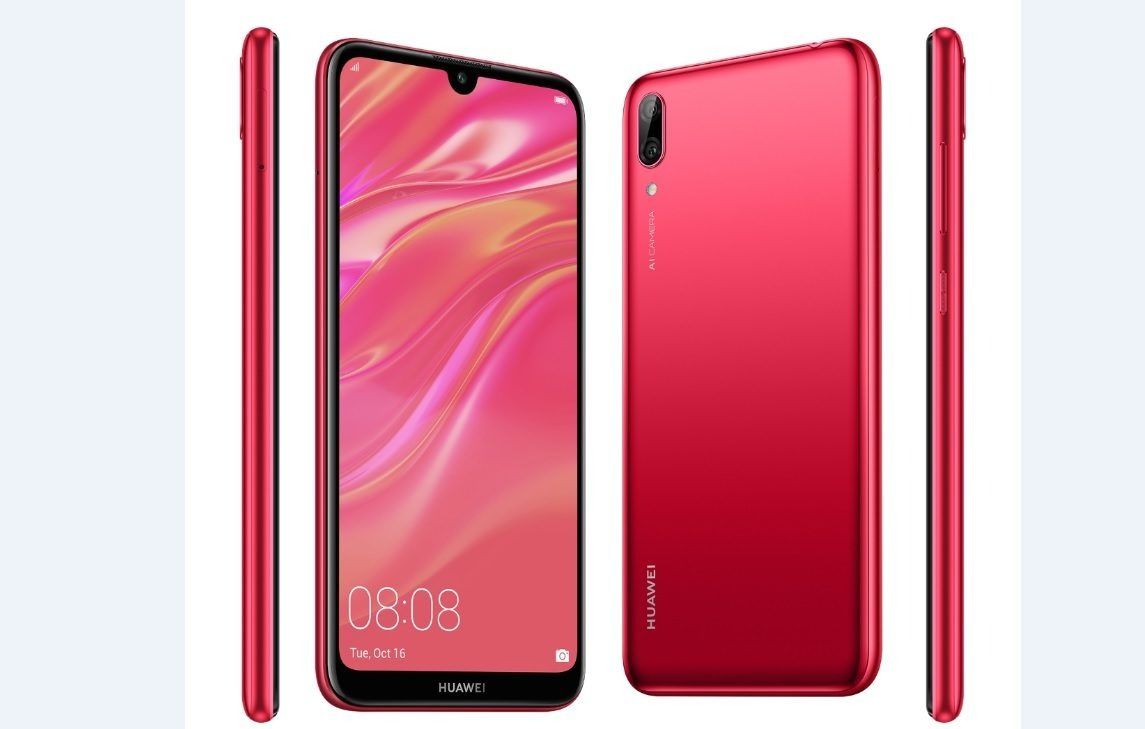 REFURBISHED HUAWEI Y7 PRO 64GB/128GB ROM 4GB RAM DISPLAY 6.2 INCHES REAR CAMERA  13MP + 2MP BATTERY CAPACITY 4000MAH BLACK/PURPLE