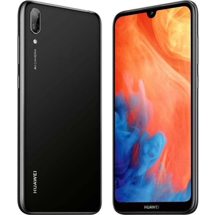 REFURBISHED HUAWEI Y7 PRO 64GB/128GB ROM 4GB RAM DISPLAY 6.2 INCHES REAR CAMERA  13MP + 2MP BATTERY CAPACITY 4000MAH BLACK/PURPLE