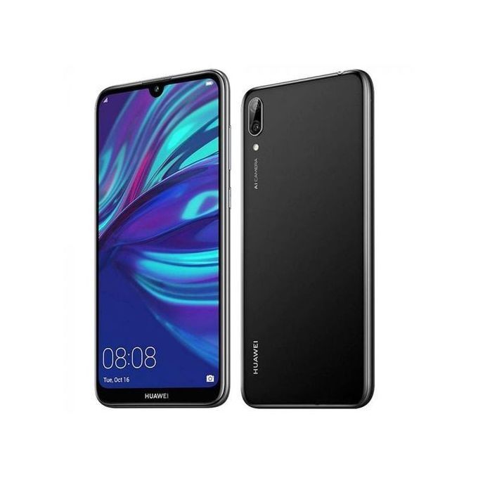 REFURBISHED HUAWEI Y7 PRO 64GB/128GB ROM 4GB RAM DISPLAY 6.2 INCHES REAR CAMERA  13MP + 2MP BATTERY CAPACITY 4000MAH BLACK/PURPLE