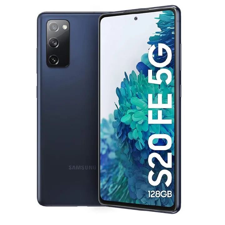 REFURBISHED SEALED SAMSUNG S20 FE DISPLAY 6.5 INCHES REAR CAMERA 12MP + 12MP + 8MP FRONT CAMERA 32MP BATTERY CAPACITY 4500MAH NAVY BLUE
