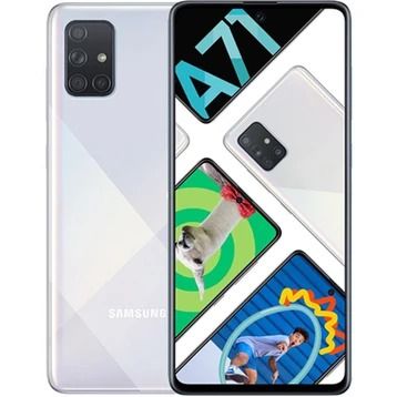 REFURBISHED SAMSUNG A71 5G 128GB ROM 8GB RAM DISPLAY 6.7 INCHES 8GB RAM 128GB ROM REAR CAMERA 64MP + 12MP + 5MP + 5MP BATTERY CAPACITY 4500Mah WHITE