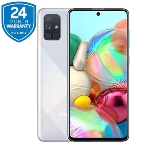 REFURBISHED SAMSUNG A71 5G 128GB ROM 8GB RAM DISPLAY 6.7 INCHES 8GB RAM 128GB ROM REAR CAMERA 64MP + 12MP + 5MP + 5MP BATTERY CAPACITY 4500Mah WHITE