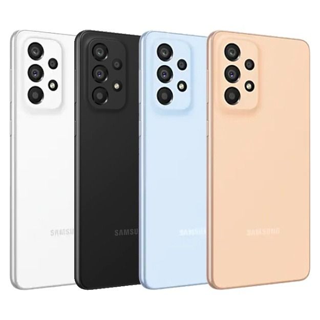 REFURBISHED SAMSUNG A33 5G 6GB RAM 128GB ROM DISPLAY 6.4 INCHES REAR CAMERA 48MP + 8MP + 5MP + 2MP BATTERY CAPACITY 5000Mah ANDROID 14
