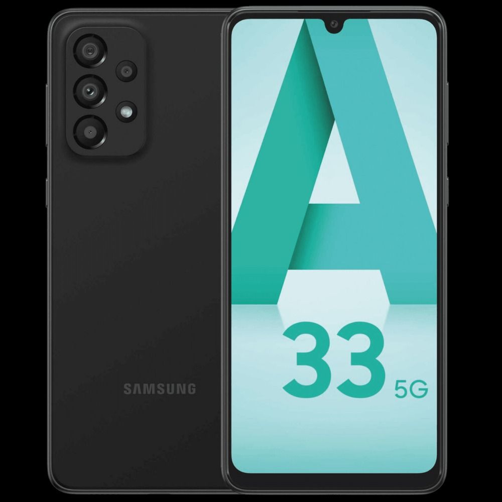 REFURBISHED SAMSUNG A33 5G 6GB RAM 128GB ROM DISPLAY 6.4 INCHES REAR CAMERA 48MP + 8MP + 5MP + 2MP BATTERY CAPACITY 5000Mah ANDROID 14