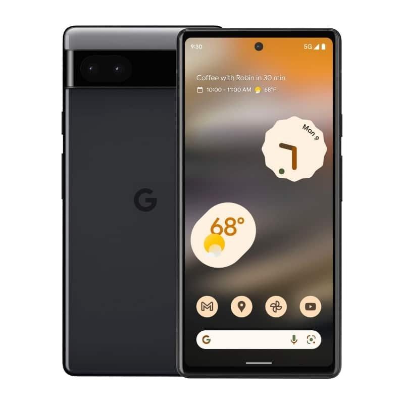 REFURBISHED  GOOGLE PIXEL 6 128GB  SIM/E-SIM 6.4 INCHES 8GB RAM 128GB ROM DUAL REAR CAMERA 50MP + 12MP FRONT CAMERA 8MP BATTERY CAPACITY 4614 Mah WITH ACCESSORIES