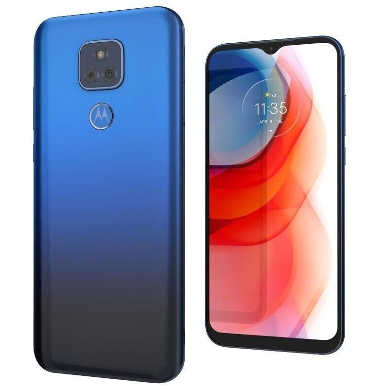 REFURBISHED MOTOROLA G PLAY 2021 32GB ROM 3 GB RAM DISPLAY 6.5 INCHES REAR CAMERA 13MP + 2MP FRONT CAMERA 5MP BATTERY CAPACITY 5000Mah ANDROID 10 BLUE