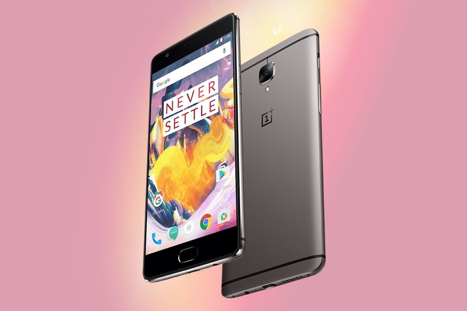 REFURBISHED ONEPLUS 3T 128GB ROM 6GB RAM DISPLAY 5.5 INCHES REAR CAMERA 16MP FRONT CAMERA 16MP ANDROID 9 SILVER