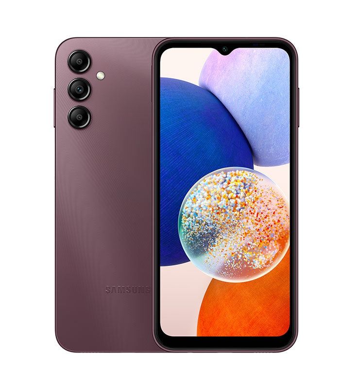 SAMSUNG  GALAXY A14 4G 128GB ROM 6GB RAM DISPLAY 6,60 INCHES REAR CAMERA 50MP + 5MP FRONT CAMERA 13MP BATTERY CAPACITY 500Mah ANDROID 14