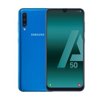 SAMSUNG A50 128GB ROM 6GB RAM DISPLAY 6.4 INCHES REAR CAMERA 25MP + 5MP + 8MP FRONT CAMERA 25MP ANDROID PIE BATTERY CAPACITY 4000Mah