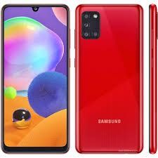 SAMSUNG GALAXY A31 128GB ROM 4GB RAM DISPLAY 6.40 INCHES REAR CAMERA 48MP + 8MP + 5MP + 5MP FRONT CAMERA 20MP ANDROID 12 BATTERY CAPACITY 5000Mah WHITE