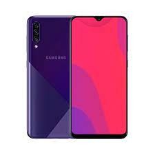 SAMSUNG GALAXY A30S 128GB ROM 4GB RAM DISPLAY 6.40 INCHES REAR CAMERA 25MP + 5MP + 8MP FRONT CAMERA 16MP  ANDROID 10 BATTERY CAPACITY 4000Mah BLUE