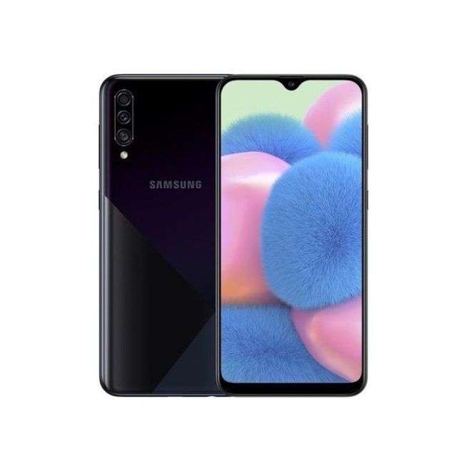 SAMSUNG GALAXY A30S 128GB ROM 4GB RAM DISPLAY 6.40 INCHES REAR CAMERA 25MP + 5MP + 8MP FRONT CAMERA 16MP  ANDROID 10 BATTERY CAPACITY 4000Mah BLUE
