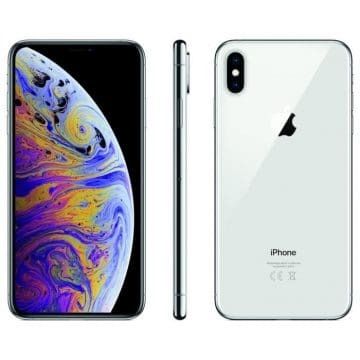 REFURBISHED IPHONE XS MAX 256GB WHITE DISPLAY SIZE 6.5 INCH DUAL REAR CAMERA 12MP + 12MP FRONT CAMERA 8 MP IOS 17 NO FACE ID WHITE