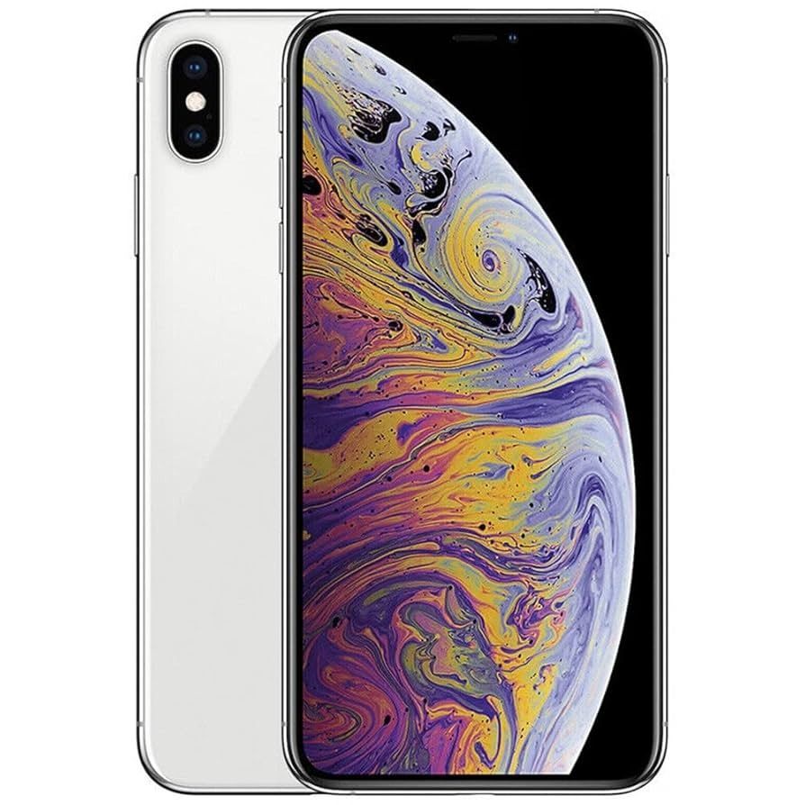 REFURBISHED IPHONE XS MAX 256GB WHITE DISPLAY SIZE 6.5 INCH DUAL REAR CAMERA 12MP + 12MP FRONT CAMERA 8 MP IOS 17 NO FACE ID WHITE