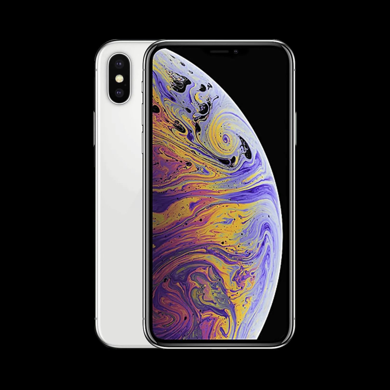 REFURBISHED IPHONE XS MAX 256GB WHITE DISPLAY SIZE 6.5 INCH DUAL REAR CAMERA 12MP + 12MP FRONT CAMERA 8 MP IOS 17 NO FACE ID WHITE