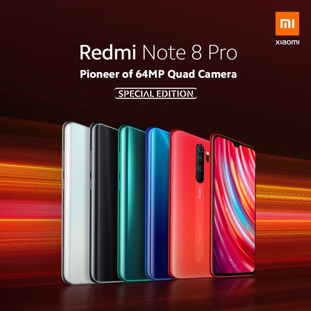 REFURBISHED REDMI NOTE 8 PRO 128GB ROM 8GB RAM DISPLAY 6.53 INCHES REAR CAMERA  64MP + 8MP + 2MP + 2MP FRONT CAMERA 20MP BATTERY CAPACITY 4500Mah BLACK