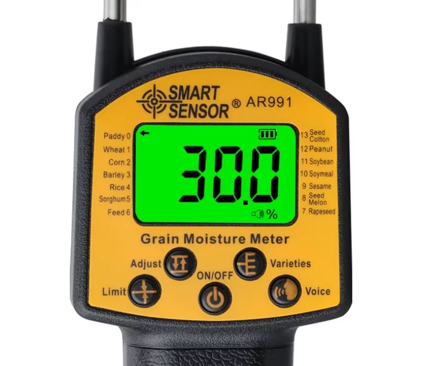 Smart Sensor AR991 Grain Moisture Meter Digital Moisture Meter Use For Corn,Wheat,Rice,Bean,Wheat Flour Fodder Rapeseed Seed