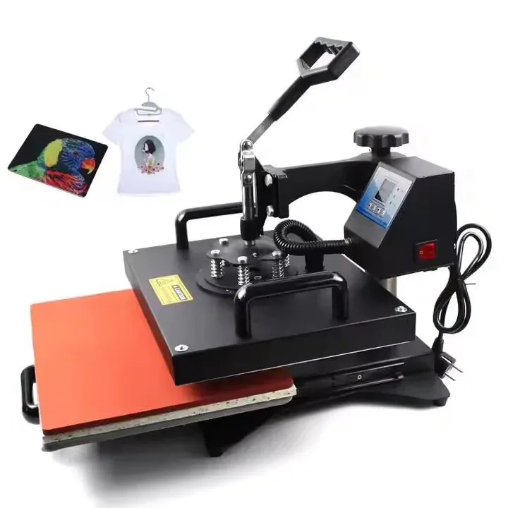 8 in 1 Manual Grade Electric Sublimation Digital Media Heat Press Machine for Printing on Clothes Paper Labels More