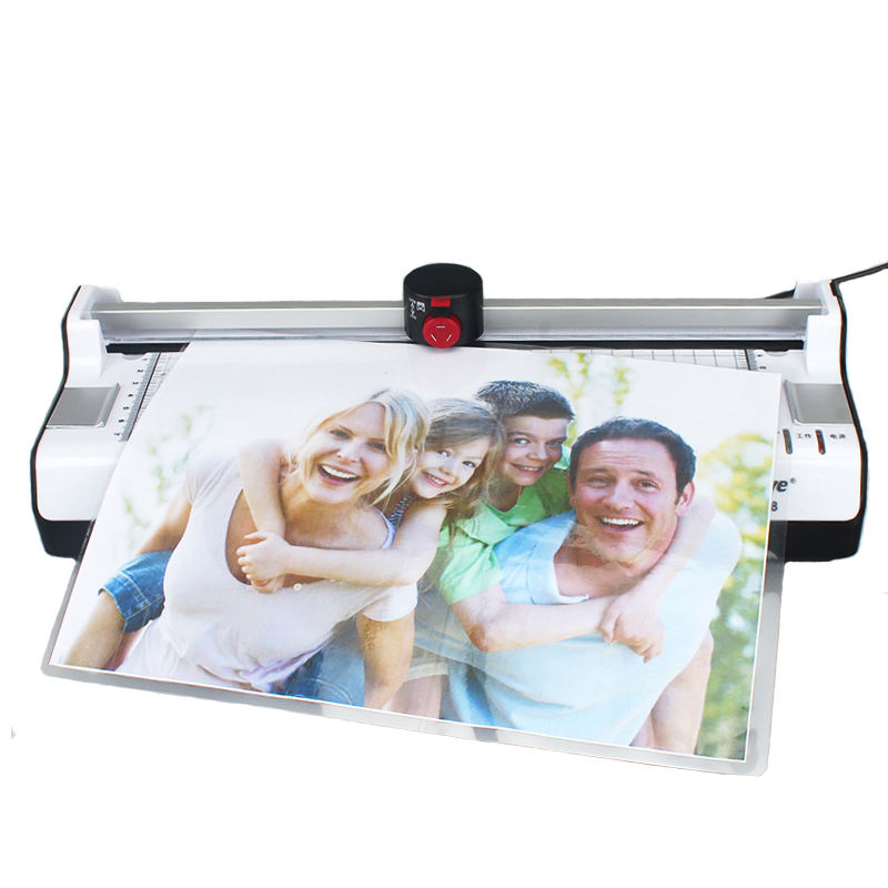 A4 Photo Laminator Machine Hot Cold Small Desktop Design for Home Office & School Use Compatible A5 A6 Paper Sizes