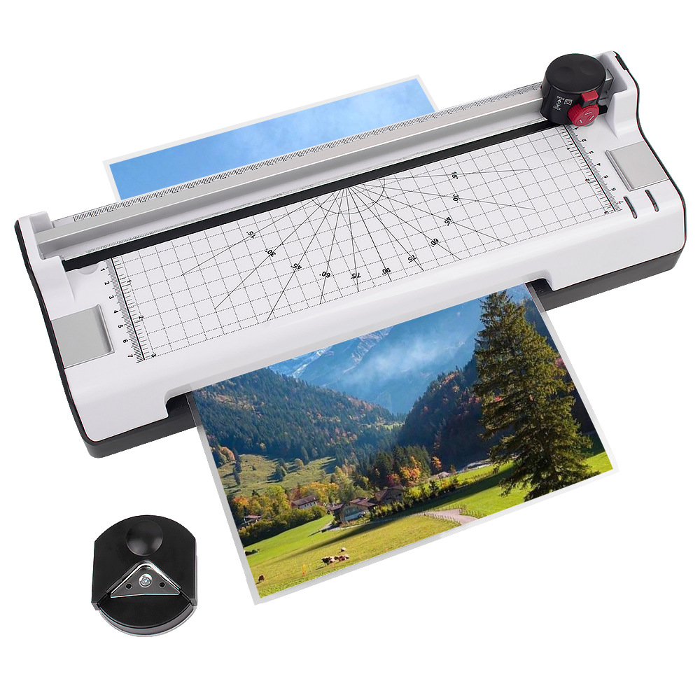 A4 Hot & Cold Modes School & Office Documents Laminating Pouch Laminate Laminator Machine for A5