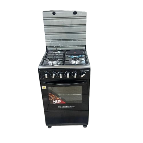 {BEST SELLER} 50×55 Electromate 3+1 Standing Gas Cooker with Electric Oven – Multi-Function Cooker for Home Kitchen, Easy-to-use electric oven with timer and light, get yours now !
