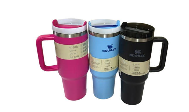 Plain Color Stanley Cup – Insulated Tumbler with Handle & Straw Leak-Proof Travel Mug, Order now and enjoy your favorite drinks anytime, anywhere in style!