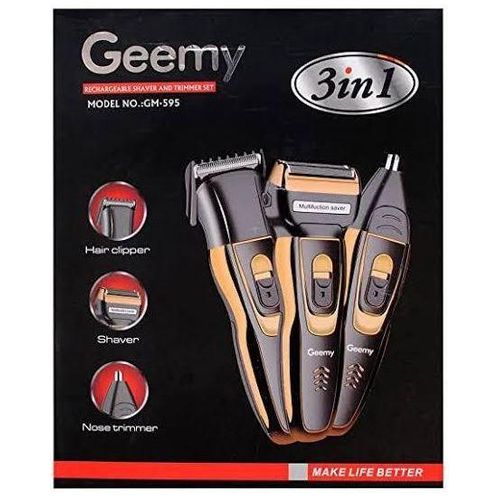 BEST SELLER!! Geemy 3-in-1 Rechargeable Shaver – Electric Grooming Kit for Face & Body, Order now and enjoy a professional, all-in-one grooming experience anytime, anywhere!