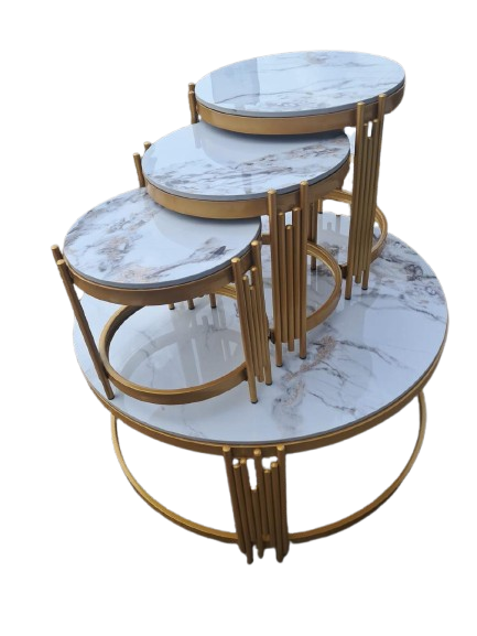 4-in-1 Executive Pure Marble Table – Luxury Multifunction Coffee & Side Tables, Compact, durable, and sophisticated, the ultimate upgrade for any room, Transform your home or office today!