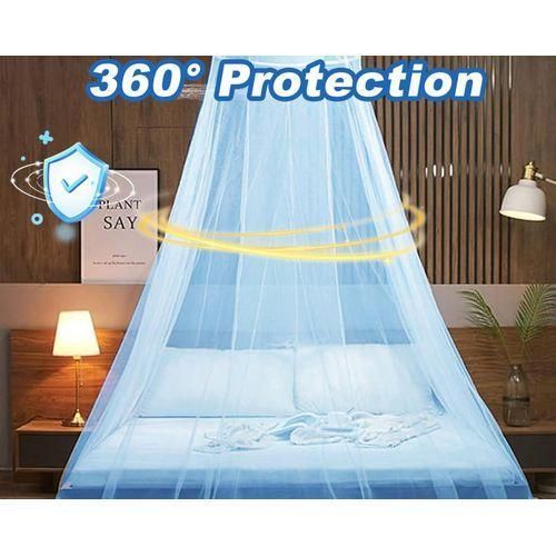 Baby Cot Mosquito Net | School Size Mosquito Net –Round  Breathable Protective Net (Blue, White, Cream), Keep your loved ones protected every night, order now for comfort and peace of mind!