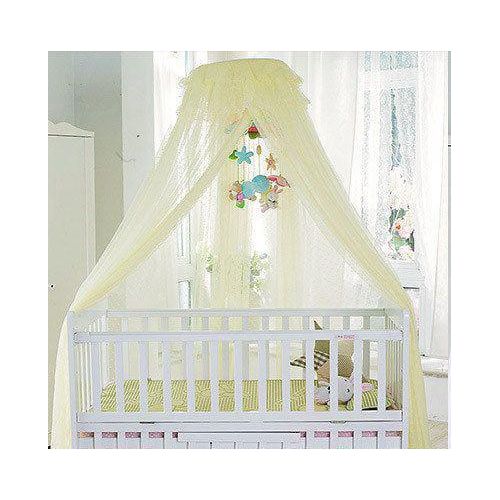 Baby Cot Mosquito Net | School Size Mosquito Net –Round  Breathable Protective Net (Blue, White, Cream), Keep your loved ones protected every night, order now for comfort and peace of mind!