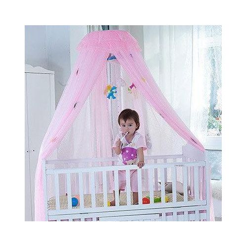 Baby Cot Mosquito Net | School Size Mosquito Net –Round  Breathable Protective Net (Blue, White, Cream), Keep your loved ones protected every night, order now for comfort and peace of mind!