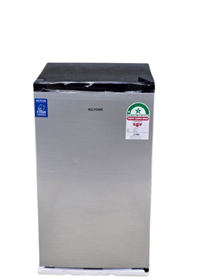 Ailyons 90L Single Door Refrigerator – Compact & Energy-Efficient Home Fridge, 90 litres capacity ideal for small homes, offices, or dorm rooms, Single door design with user-friendly layout.