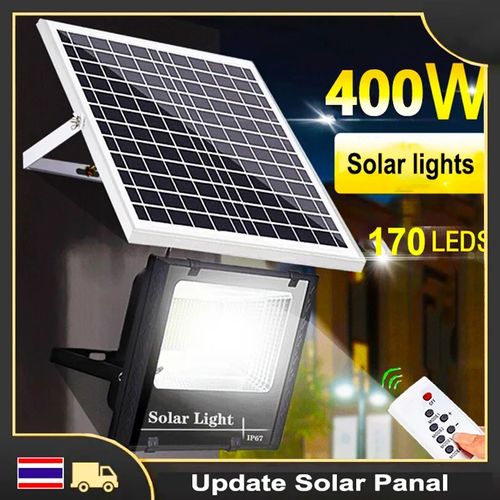 🎇Solar Light 400W Solar Powered Spotlight Outdoor Street Lighting FLOODLIGHT🕸️newly upgraded solar flood light solves the problems of messy wiring, dim light and electricity costs. The light is brig