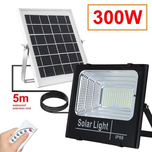 🤩Solar Light 300W,Solar Powered Spotlight Outdoor Street Lighting FLOODLIGHT🤑Super Bright: Super Bright, High-Quality And Low Loss Lamp Beads Support Long-Term Continuous Lighting And Are Suitable F