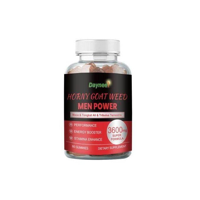 Daynee 60pcs Horny Goat Gummies For Men (3600mg) - Dietary Supplement For Libido, Erection, Tesosteron, Stamina, Endurance, And Sexual Performance