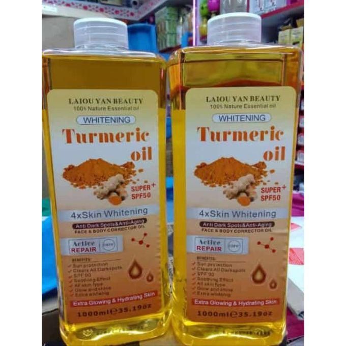 Laiou Yan Beauty Tumeric Face & Body Oil Prevent skin Aging, Removes Dark Spots. Prevent skin Aging, Removes Dark Spots, Glows the skin, Smooths & Moisturizes 
Laiou Yan Beauty Turmeric oil corrector