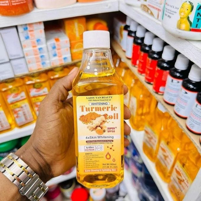 Laiou Yan Beauty Tumeric Face & Body Oil Prevent skin Aging, Removes Dark Spots. Prevent skin Aging, Removes Dark Spots, Glows the skin, Smooths & Moisturizes 
Laiou Yan Beauty Turmeric oil corrector