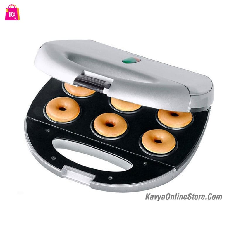 SHOP WHILE STOCK LASTS🌽😁Mini Donut Maker Machine 6 Holes Electric Doughnut Maker 750W with Non-stick Surface Double-Sided Heating Commercial Donut Machine for Breakfast Scks Desserts