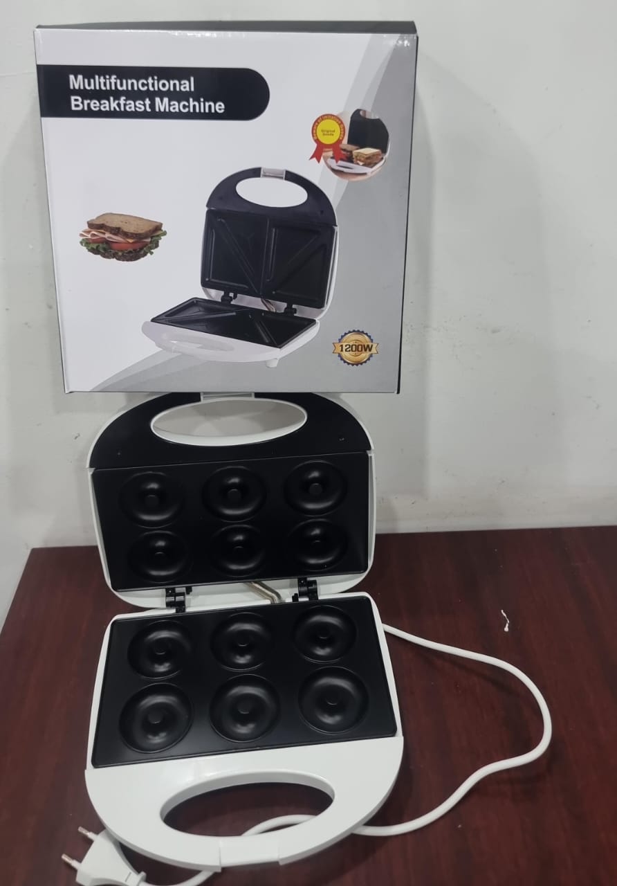 SHOP WHILE STOCK LASTS🌽😁Mini Donut Maker Machine 6 Holes Electric Doughnut Maker 750W with Non-stick Surface Double-Sided Heating Commercial Donut Machine for Breakfast Scks Desserts