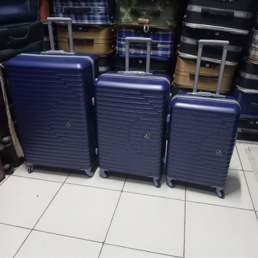🦋CLASSY TRAVELLING🎇Fashion 3 IN 1 Unbreakable Luxurious Rubber Suitcase Briefcase Travel Bag🦋Unbreakable Rubber Material: Constructed from high-quality, resilient rubber for superior durability and