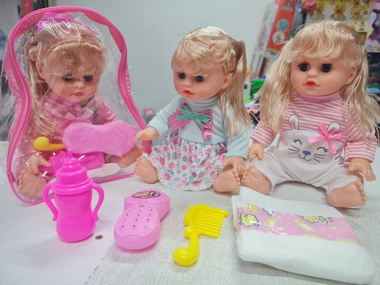 🎇Baby doll with accessories🎀Lovely dress design give your doll a fashion look
Easy to use
Exquisite Workmanship
Well Made
Best Choice and best discounts
Customer Care is Our Top Priority
Offer is Su