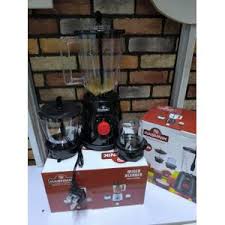 Rashnik 3 in 1 Blender 450W  comes with 3 speed motor with pulse function. It has super sharp 6 petals stainless steel blades for quick grinding